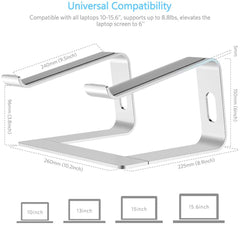 Portable Height-Adjustable Laptop Stand for Desktop