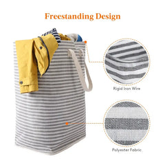 72L Collapsible Laundry Hamper with Extended Handles